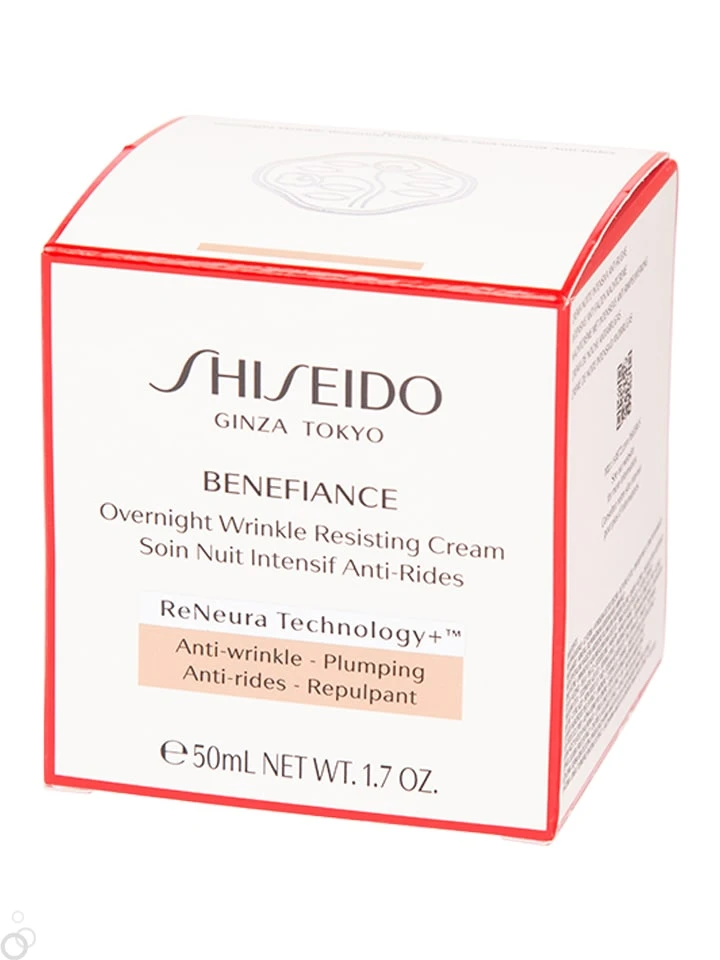 Shiseido Nachtcreme "Benefiance Overnight Wrinkle Resisting", 50 Ml 2 Shiseido Nachtcreme "Benefiance Overnight Wrinkle Resisting", 50 Ml – Bild 2