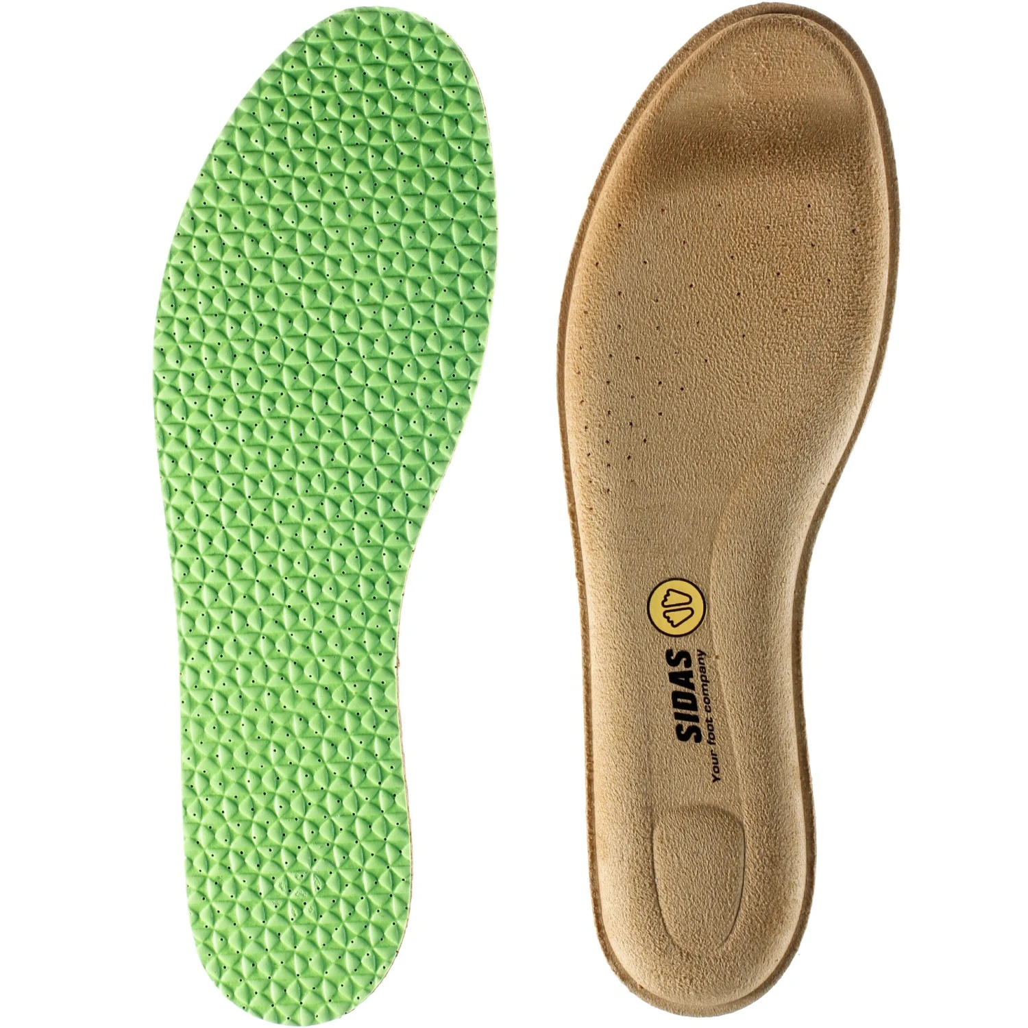 Sidas Einlegesohlen Outdoor Memory In Grün 1 Sidas Einlegesohlen Outdoor Memory In Grün