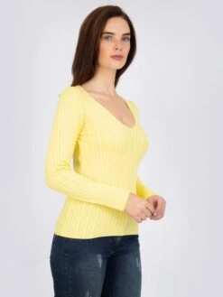 Pullover "Kaunas" In Gelb 7 Pullover "Kaunas" In Gelb -Modebe Kleidungs Geschäft sir raymond tailor pullover kaunas in gelb 2