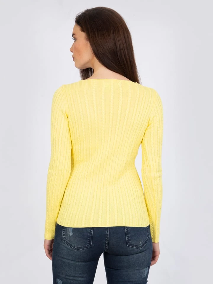 Pullover "Kaunas" In Gelb 4 Pullover "Kaunas" In Gelb – Bild 4