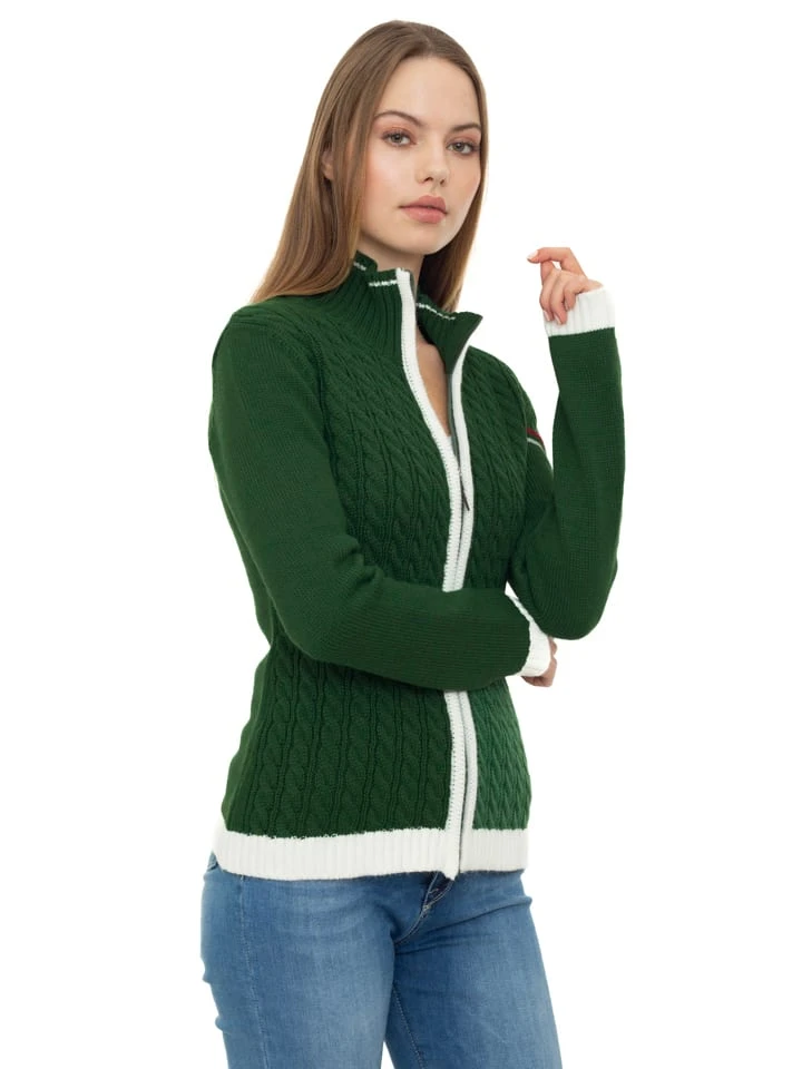 Sweatjacke "Scottie" In Dunkelgrün 3 Sweatjacke "Scottie" In Dunkelgrün – Bild 3