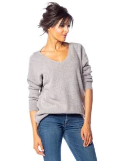 Modebe Kleidungs Geschäft 11 Pullover "Alexia" In Hellgrau