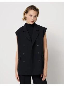 Someday Weste "Neste" In Schwarz -Modebe Kleidungs Geschäft someday weste neste in schwarz 5