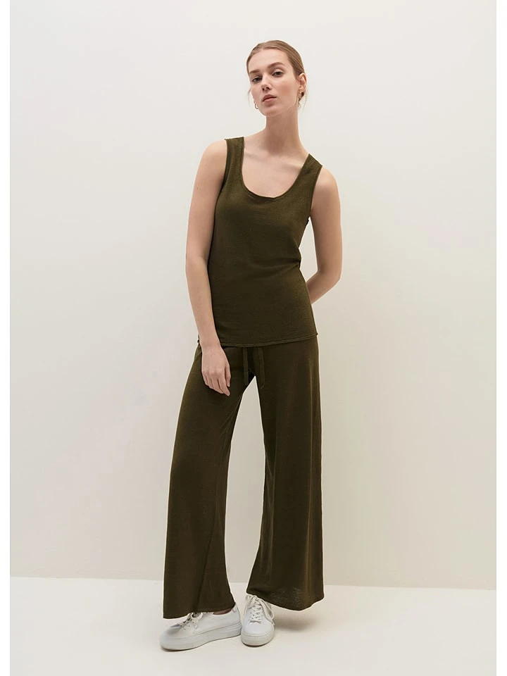 Stefanel Hose In Khaki 3 Stefanel Hose In Khaki – Bild 3