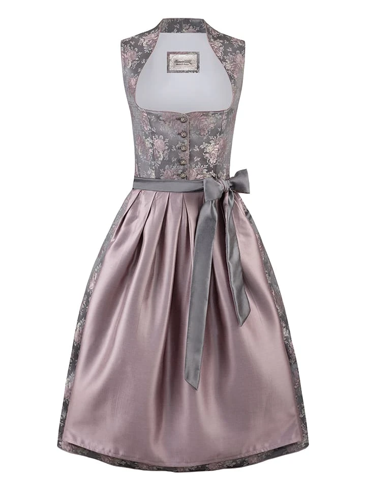 Dirndl "Willow" In Grau/ Mauve 2 Dirndl "Willow" In Grau/ Mauve – Bild 2