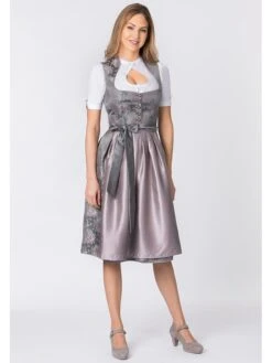 Dirndl "Willow" In Grau/ Mauve