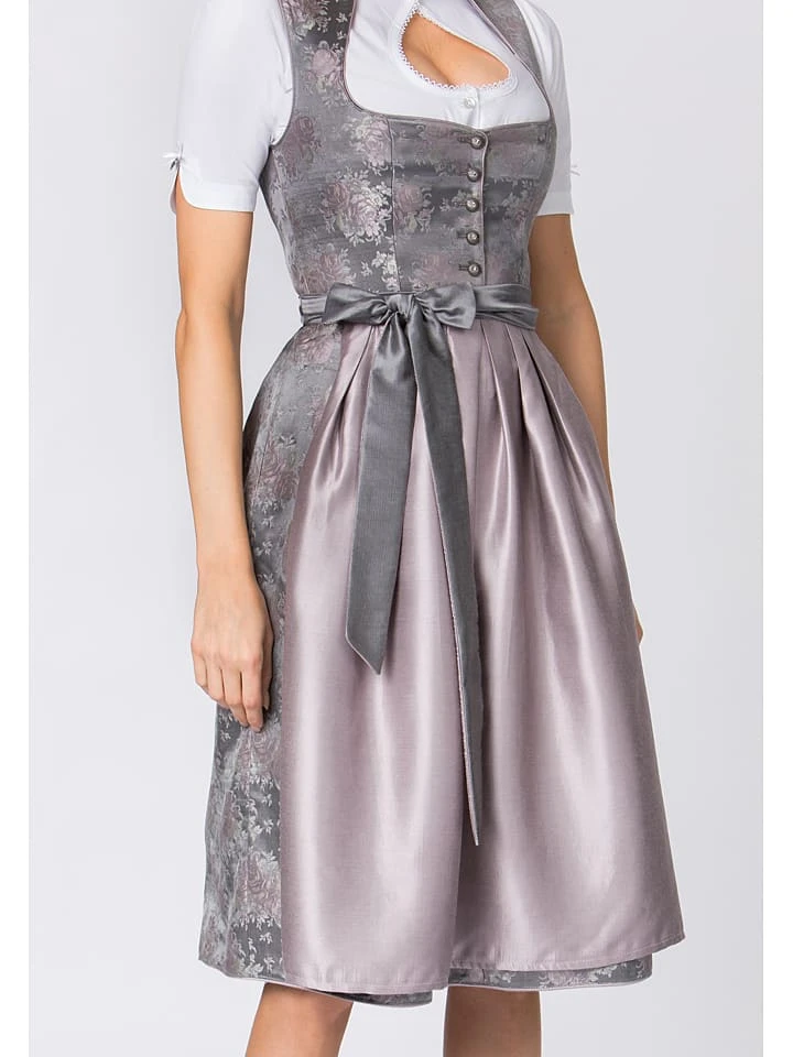 Dirndl "Willow" In Grau/ Mauve 4 Dirndl "Willow" In Grau/ Mauve – Bild 4