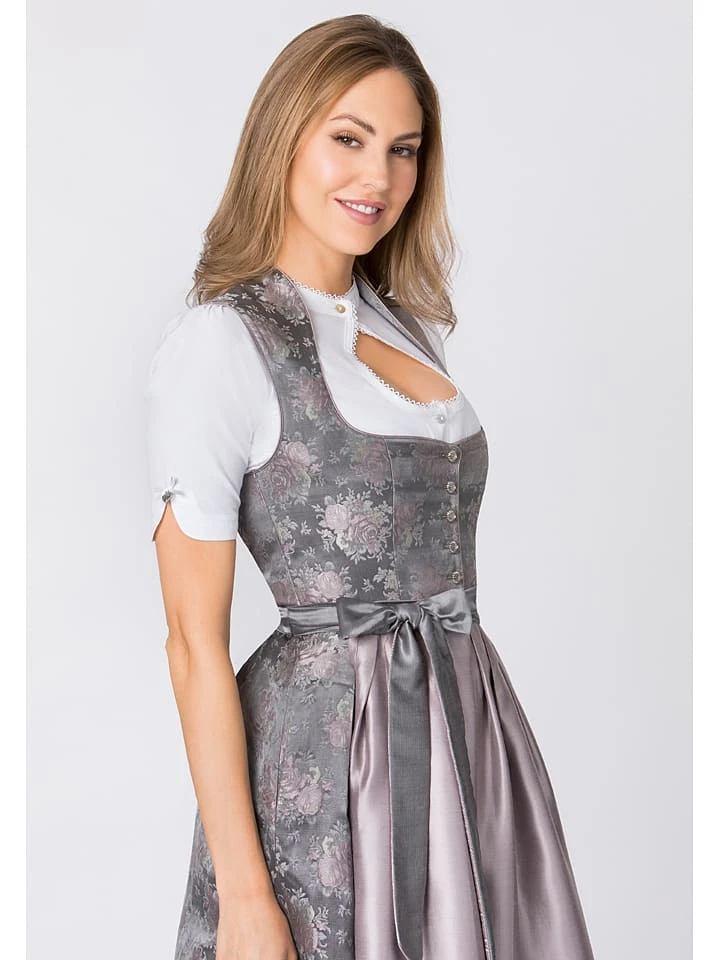 Dirndl "Willow" In Grau/ Mauve 5 Dirndl "Willow" In Grau/ Mauve – Bild 5