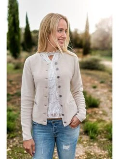 Janker "Malou" In Creme -Modebe Kleidungs Geschäft stockerpoint janker malou in creme 8