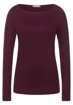STREET ONE Langarmshirt In High Ruby