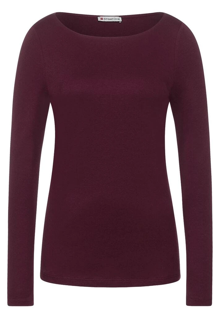 STREET ONE Langarmshirt In High Ruby 1 STREET ONE Langarmshirt In High Ruby
