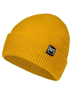 Super.natural Merino Mütze In Ocker