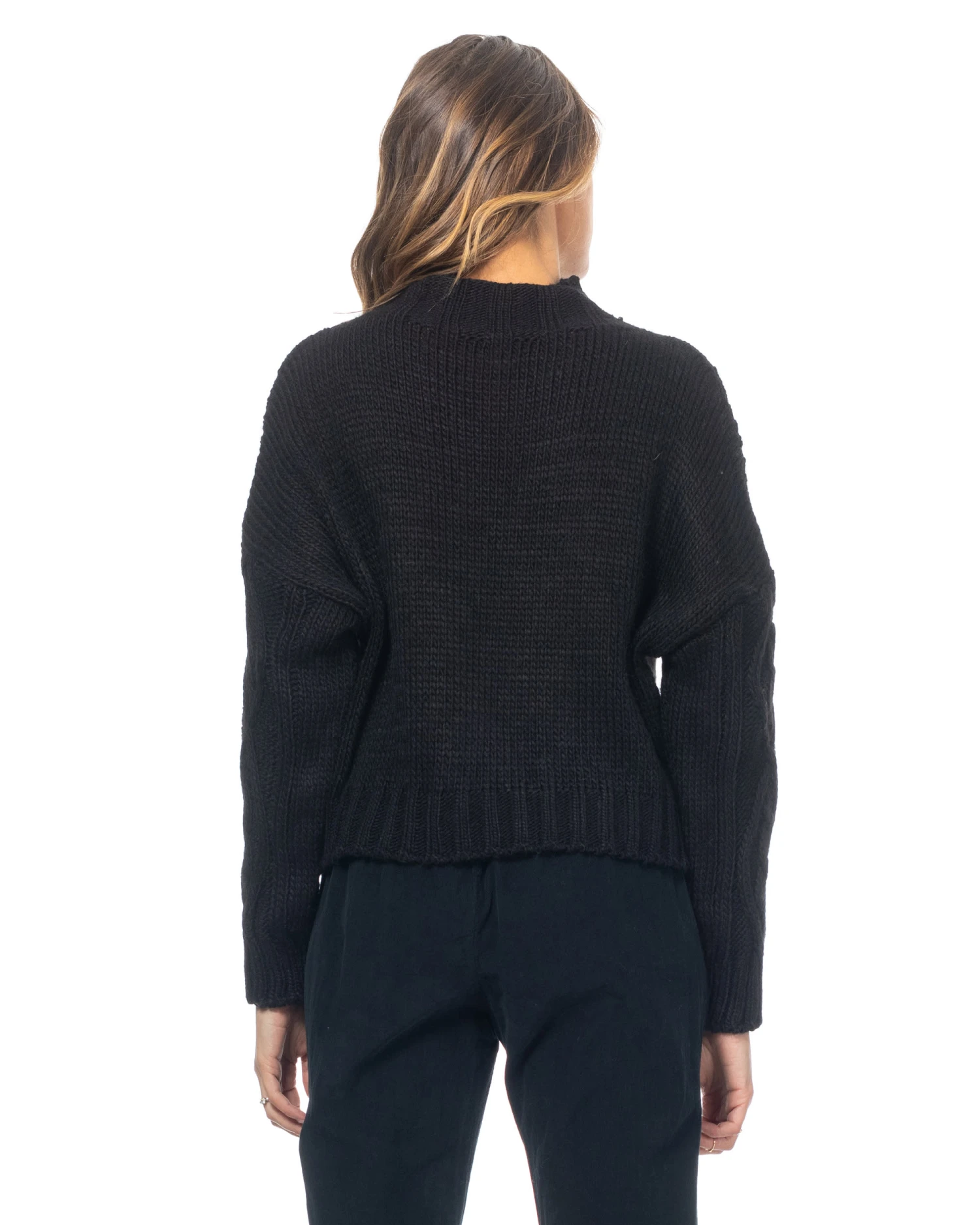 Strickpullover In Schwarz 2 Strickpullover In Schwarz – Bild 2