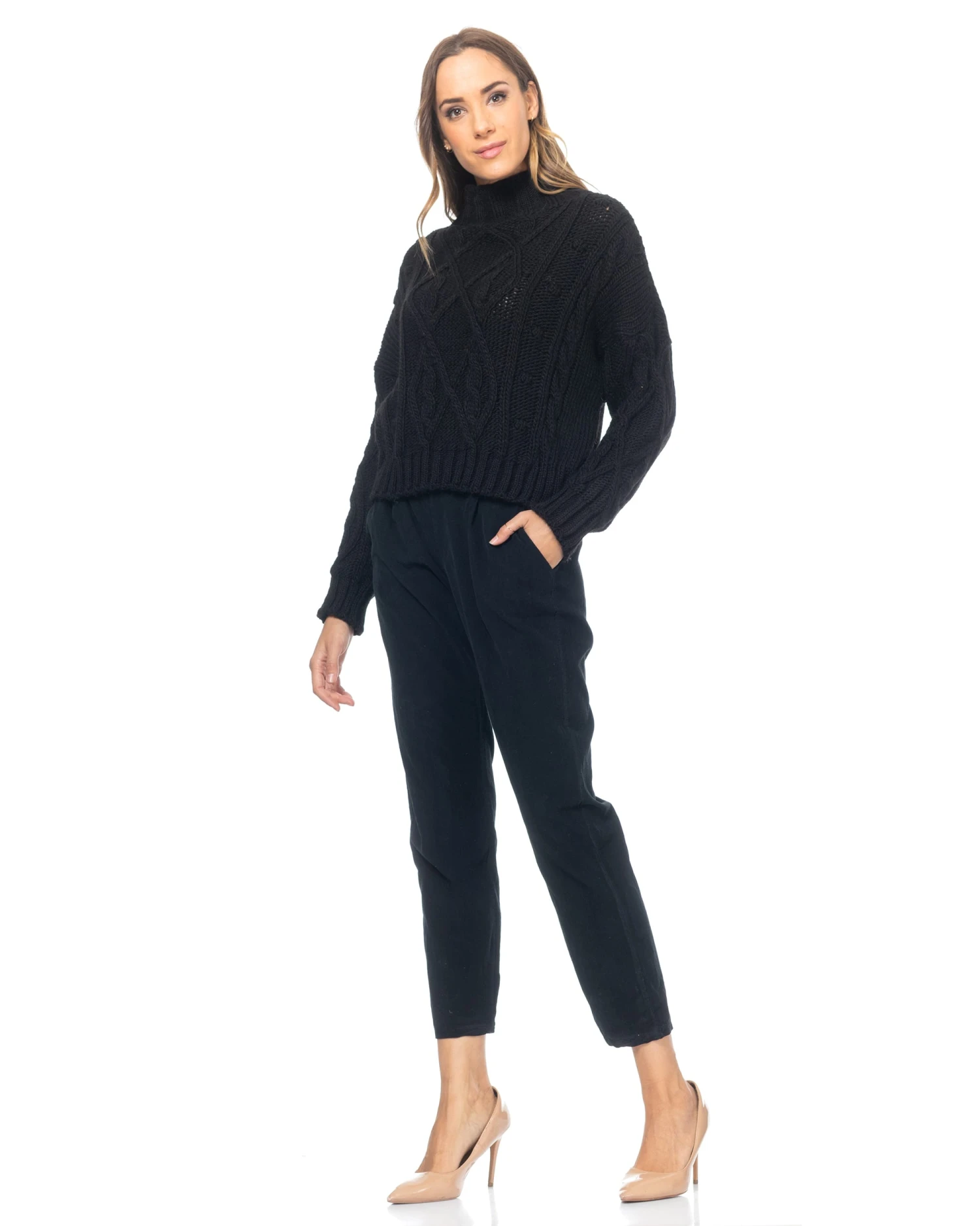 Strickpullover In Schwarz 4 Strickpullover In Schwarz – Bild 4