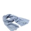 Schal In Hellblau - (L)200 X (B)110 Cm