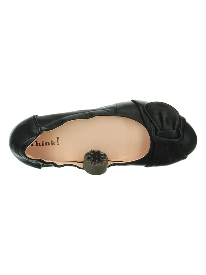 Think! Leder-Ballerinas "Balla" In Schwarz 8 Think! Leder-Ballerinas "Balla" In Schwarz – Bild 8