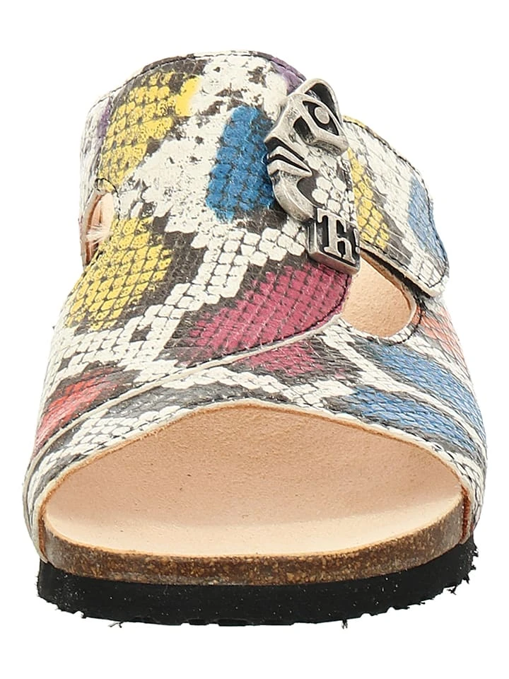 Think! Leder-Pantoletten "Mizzi" In Bunt 3 Think! Leder-Pantoletten "Mizzi" In Bunt – Bild 3