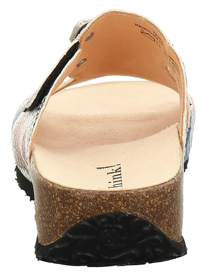 Think! Leder-Pantoletten "Mizzi" In Bunt 4 Think! Leder-Pantoletten "Mizzi" In Bunt – Bild 4