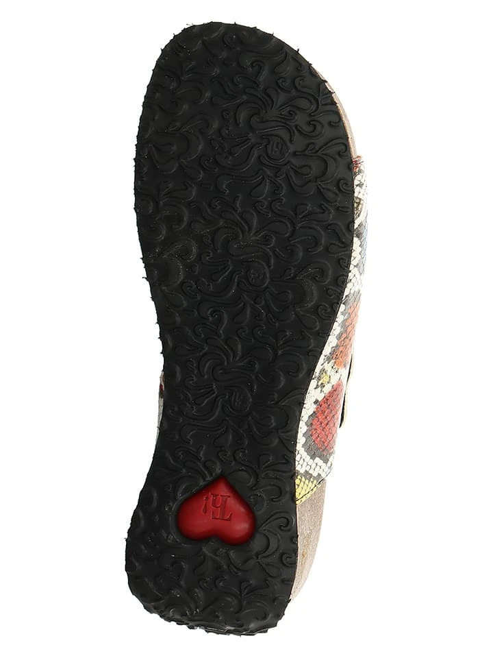 Think! Leder-Pantoletten "Mizzi" In Bunt 5 Think! Leder-Pantoletten "Mizzi" In Bunt – Bild 5