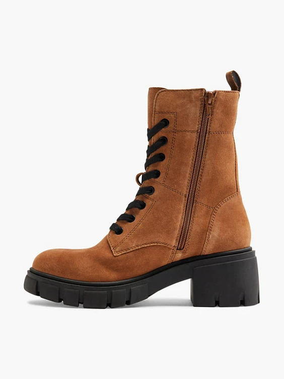 Tom Tailor Schnürstiefelette Braun 2 Tom Tailor Schnürstiefelette Braun – Bild 2