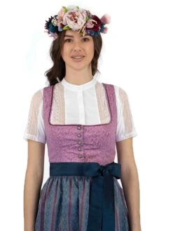 Dirndl In Lila/ Dunkelblau -Modebe Kleidungs Geschäft turi landhaus dirndl in lila dunkelblau 2