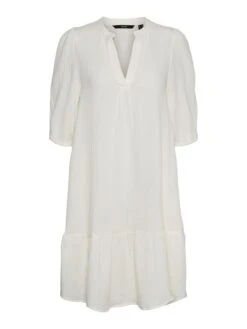 Vero Moda Kleid "Natali" In Weiß -Modebe Kleidungs Geschäft vero moda kleid natali in weiss 4