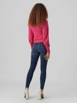 Vero Moda Pullover "Hollykarispuff" In Pink -Modebe Kleidungs Geschäft vero moda pullover hollykarispuff in pink 2