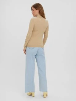 Vero Moda Rollkragenpullover "Happiness" In Beige -Modebe Kleidungs Geschäft vero moda rollkragenpullover happiness in beige 4