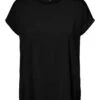 Vero Moda T-Shirts VMAVA PLAIN In Schwarz