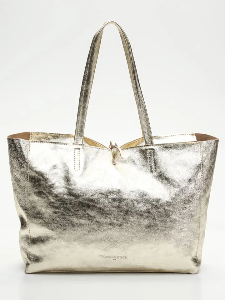Leder-Shopper "Vog" In Gold - (B)50 X (H)28 X (T)12 Cm 1 Leder-Shopper "Vog" In Gold - (B)50 X (H)28 X (T)12 Cm
