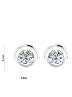 Weißgold-Ohrstecker Mit Diamanten -Modebe Kleidungs Geschäft vittoria jewels weissgold ohrstecker mit diamanten 3