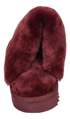Warmbat Hausschuhe Flurry Suede In Rot -Modebe Kleidungs Geschäft warmbat hausschuhe flurry suede in rot 4