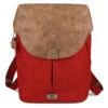 Rucksack "Olli O12" In Rot/ Hellbraun - (B)31 X (H)37 X (T)13 Cm