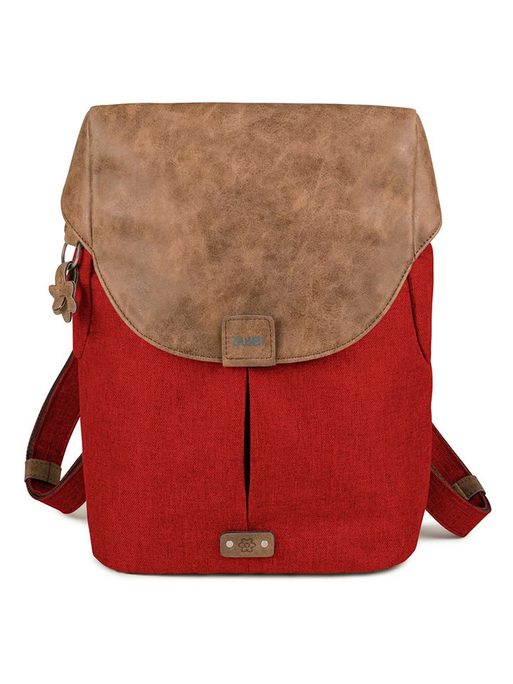 Rucksack "Olli O12" In Rot/ Hellbraun - (B)31 X (H)37 X (T)13 Cm 1 Rucksack "Olli O12" In Rot/ Hellbraun - (B)31 X (H)37 X (T)13 Cm